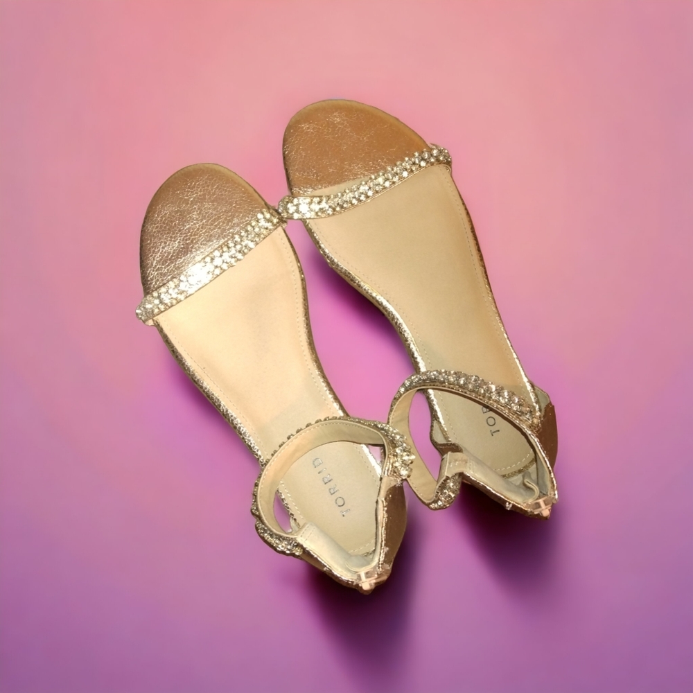 TORRID Rhinestone Ankle Strap Sandal, 12WW